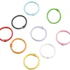Acessórios para Joias DIY Feitos à Mão 3cm Anel de Cartão com Pintura Coletada Colorida Anel Metálico com Abertura Anel Aberto Argola para Álbum de Fotos Argola de Folha Solta