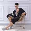 Bata de gofre de algodón poliéster para hotel, bata de baño para hombre, otoño e invierno, bata de gofre, bata de baño para sudoración y sauna