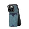 Soporte Retro de Cuero PU Esmerilado de Inserción en Línea para iPhone 12 13 Carcasa para Teléfono Móvil Apple 14 Pro Carcasa Protectora