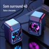 Yizhi R3 mini desktop multimídia áudio desktop laptop USB desktop subwoofer presente alto-falante