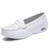 Sapatos de Enfermagem com Amortecimento a Ar Femininos Solado Macio Fundo Plano Sapatos de Outono Respiráveis Não Cansam os Pés Antiderrapante Estilo Casual Confortável Venda Direta da Fábrica