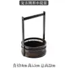 Cesta de arreglo floral tejida en bambú retro de mano cesta de flores rociadas adorno Zen recipiente chino para arreglo floral Ikebana tubo de bambú
