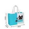 Bolsa para llevar no tejida, bolsa para ropa con logo, bolsa de compras tridimensional plegable, bolsa de película, impresión a color, bolsa no tejida
