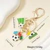Colgante de Fútbol de Metal Llavero Creativo Recuerdo del Mundial para Hombres Aficionados Regalo Clásico