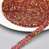 Faixa de strass de 1cm com broca de cola quente, tira de cristal, acessórios para roupas, sapatos, bolsa, calças, material DIY, acessórios