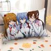 Funda de Almohada para Cojín de Dibujos Animados Anime Curativo Bidimensional 30*50 Funda de Sofá Rectangular 40*60 Bidimensional