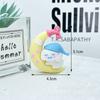 Llavero de Sanrio con forma de luna sentada, bonito llavero de Sanrio con forma de muñeca, colgante de luna, adornos colgantes de Sanrio.