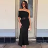 Moda Femenina Transfronteriza Verano 2026 Nuevo Elegante Vestido Bodycon Sexy de Encaje Patchwork de un Hombro Fruncido para Mujer