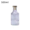 50ml Frasco de Aromaterapia Romano Frasco Difusor de Vidro Frasco de Reposição de Óleo Essencial de Perfume Frasco Vazio de Aromaterapia Frasco de Aromaterapia com Listras Verticais