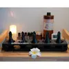 Olla de Aceite Esencial para Spa Tailandés Salón de Belleza Cerámica Hoja Botella de Aceite Esencial Aromaterapia Mezcla Dispensación Bandeja de Spa Set