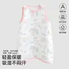 Saco de dormir con chaleco acolchado sin mangas para bebé, mono de Clase A para niños sin huesos, Otoño/Invierno, Ropa para el hogar para niños y niñas, Manta anti-patadas