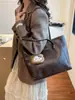 Bolsa de Gran Capacidad para Mujer 2026 Nuevo Estilo Bolso de Hombro de Estudiante Universitario de Gama Alta Bolso Tote Portátil para Ropa de Trabajo de Mujer