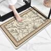 Alfombra de Baño de Terciopelo de Cordero, Antideslizante, Alfombra para Pies de Secado Rápido, Puerta de Entrada, Puerta de Baño, Alfombra Antideslizante, Lavable a Máquina