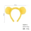 Linda Diadema de Oso Abeja Winnie the Pooh Felpa Cara de Niña Diadema para Lavado Facial Dibujos Animados Orejas de Oso Amarillo Diadema de Animal