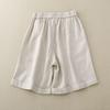 Shorts Finos de Algodão e Linho de Verão Calças Femininas de Perna Larga com Cintura Solta Nova Chegada 2025 Calças Casuais Soltas