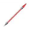 Directamente del fabricante: Herramienta para nail art de doble punta con punta de cera para recoger y aplicar pedrería, pluma de varilla acrílica para decoración de uñas