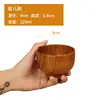 Cuenco de Madera de Azufaifo Japonés Niños Hogar Bebé Retro Madera Maciza Pequeño Bol de Arroz Vajilla de Madera Juego de Cuencos de Madera