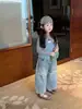 Conjunto de Três Peças Estilo Coreano para Meninas: Colete, Blusa de Manga Longa e Calça de Pernas Largas, Novidades para Primavera e Outono de 2026