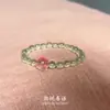""""Melocotón de Primavera""""""""," Nuevo Estilo Chino Natural Polvo de Prehnita Hielo Cristal Imitación Pulsera Pulsera de Lujo Ligero de Alta Calidad Regalo"""""""