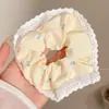 Goma para el pelo tipo scrunchie oversized de estilo coreano con múltiples capas, liga para el pelo de estilo perezoso, cuerda para coleta, accesorio para el pelo de alta gama