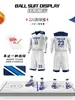 Traje de uniforme de baloncesto camiseta estampada para hombre uniforme de equipo de competición americana uniforme de equipo de deportes de equipo chaleco de entrenamiento de hombros estrechos uniforme de entrenamiento