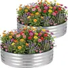 Macetero Metálico para Exteriores Transfronterizo, Maceta para Jardín de Balcón al Aire Libre, Bancal de Chapa Galvanizada, Caja Especial para Plantar Flores y Verduras
