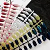 Puntas de Uñas Artísticas Simples Transparentes Estilo Ojo de Gato Anchas Tiras Pre-hechas 30 Piezas Por Tamaño Uñas Portátiles Fábrica Directa Personalización