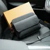 Bolsa Masculina L Donkey Couro de Bezerro Preto Bolsa de Ombro Transversal Bolsa Carteiro Bolsa de Ombro Bolsa Transversal Foto Real para Pedidos Internacionais