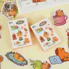 Pegatinas Etori en Caja, un Grupo de Capibaras, Animales Lindos de Dibujos Animados, Álbumes de Fotos, Pegatinas Decorativas para Sellar