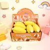 Brinquedo Squishy de Amendoim e Banana para Crianças, Brinquedo Squishy Criativo para Alívio do Estresse, Brinquedo Fofo Simulado de Frutas e Legumes para Alívio do Estresse Venda por Atacado