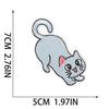 Xiao Tian gatito de dibujos animados parche de tela bordado decoración de bolsa parche bordado para computadora microestampilla gato gato estrella bordado