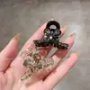 Moda Mariposa Cristal Pinza Pequeña Pinza para Flequillo Adorno para el Cabello Mujeres Lujo Ligero Pinza para Mechones Laterales Delanteros Rotos Nuevo Pinza para Media Recogida