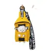 Bolsa Peitoral Infantil em Lona para Jardim de Infância 2024 Novo Modelo Bolsa Transversal para Meninos Moda Tendência Presente Bolsa Infantil Amarelo