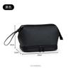 Neceser de tela Oxford personalizado para hombre, doble capa, gran capacidad, con separación de ropa seca y húmeda, portátil, impermeable, para mujer