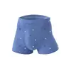 Calzoncillos tipo bóxer de algodón transpirable para hombre, talla grande, modal de seda helada, alta elasticidad, entrepierna de doble capa, puesto callejero, cinco yuanes