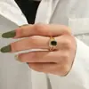 Anillo de Diseño de Lujo Ligero con Gema Incrustada de Diamante Ajustable para Mujer, Elegante Anillo Abierto de Zirconia con Forma de Serpiente para Mujer, Joyería para Manos