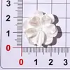 Camelia Blanca Brillante Rosa Crema Pegamento Resina Cristalina Pendientes Hechos a Mano Accesorios para el Cabello Adornos Accesorios de Resina