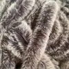 Tiras de pelo sintético de mapache 8-10cm, accesorios para prendas, cuello de pelo, chaqueta de plumas, abrigo de algodón, capucha, decoración de puño, bufanda de pelo