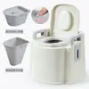 Inodoro para Ancianos Inodoro Móvil para Mujeres Embarazadas Silla de Inodoro para el Hogar para Adultos con Discapacidad Taburete Portátil para Ponerse en Cuclillas