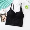 Camisola de Belleza de Red Grande Famosa Kaka en Forma de U con Cierre de Aro no Metálico Sujetador Push-up Base Ropa Interior Deportiva para Mujeres