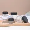 Botella de Vidrio Transparente con Tapa de Rosca para Crema Botellas Cosméticas Multitamaño Botella Sellada para Crema de Ojos Botella de Muestra para Crema de Ojos