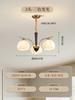 Lustre de Sala de Estar Estilo Francês Meio do Século XX 2025 Novo Lâmpada Retro de Sala de Jantar Lâmpadas de Quarto Principal Estilo Wabi-Sabi de Alto Nível