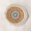 Tapete de comedor con hierba de jacinto de agua de Amazon, tapete de calabaza con aguja de coser, tapete de aislamiento térmico para mesa de comedor, tapete decorativo para fotografía