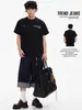 Nasa Americana 2025 Verano Nueva Camiseta de Manga Corta Marca de Moda para Hombre Holgada de Media Manga Cuello Redondo Camiseta Versátil Top