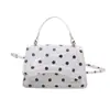 Bolso cuadrado pequeño estampado de lunares, moderno, simple, casual, bolso de hombro cruzado de moda nuevo para verano 2026 para mujer