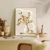 Pintura decorativa de restaurante estilo crema Caqui Ruyi Pintura de pared de fondo para sofá de sala de estar Buen augurio Pintura para colocar junto a la cama del dormitorio