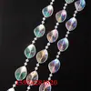 Cortina de Contas para Casamento Corredor de Casamento Decoração de Árvore de Cristal Corrente de Contas Salão de Casamento Adereços de Decoração de Árvore de Natal Contas de Madeira