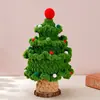 Árbol de Navidad Tejido a Mano Terminado Hilo Adornos de Regalo de Navidad Decoraciones Creativas de Regalo para Fiestas Venta al por Mayor Comercio Exterior