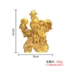 Pollo de la Fortuna Chapado en Oro Adorno de Riqueza Lingote de Prosperidad Pollo Artesanía Adorno para el Hogar y la Oficina Venta al por Mayor