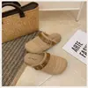 Estilo Férias Headband Birkenstock Trançada Meia-Chinelinho Roupa de Fora de Verão Feminina 2026 Novas Sandálias de Tela Sandálias com Sola Grossa Slip-on